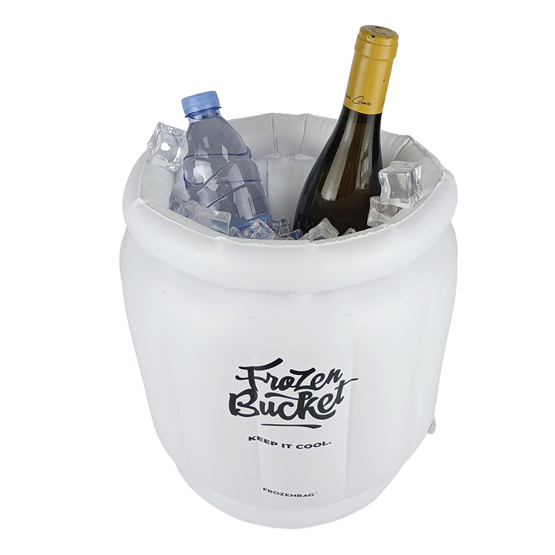 Inflate ice bucket