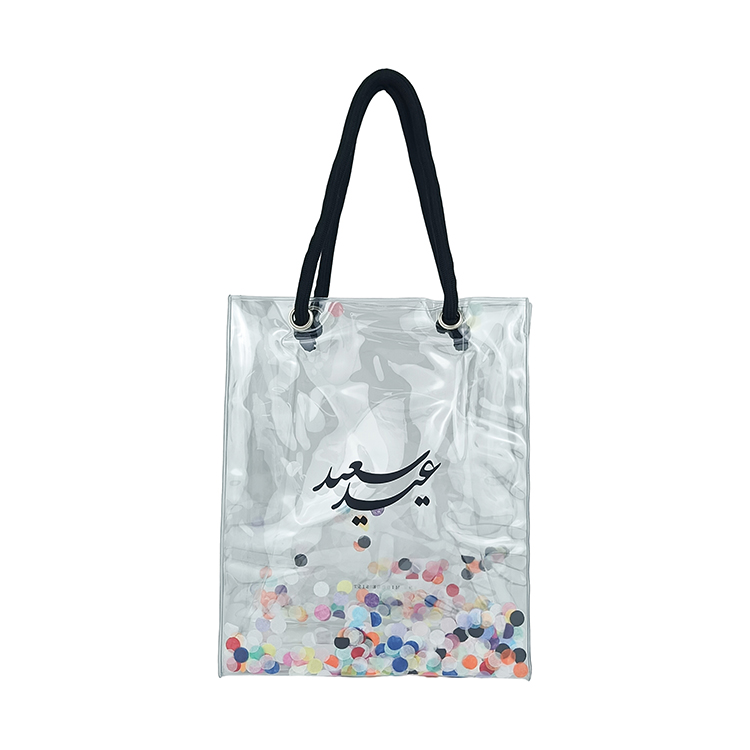 Confetti Filled Sequin PVC bag