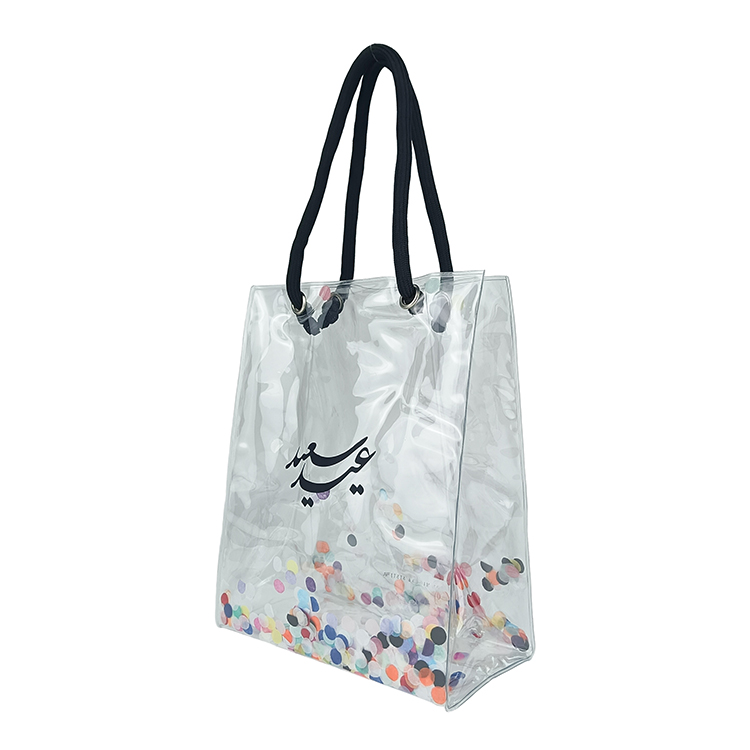 confetti-filled sequin PVC bag